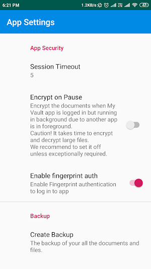 My Vault - Offline locker Store password and files Screenshot 2