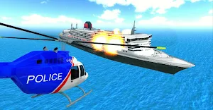 Police Helicopter City Flying Screenshot 3