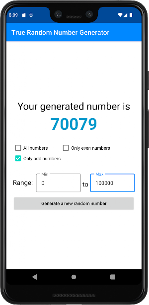 True Random Number Generator Screenshot 2