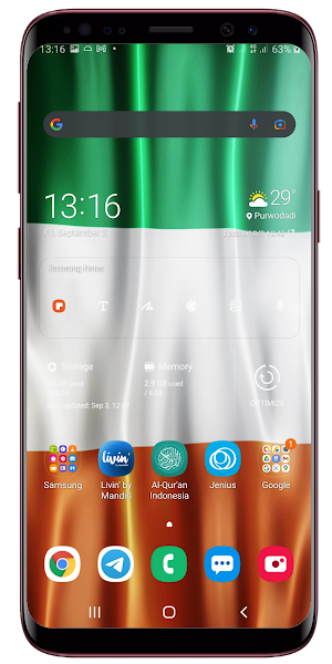 Ireland Flag Live Wallpaper Screenshot 2