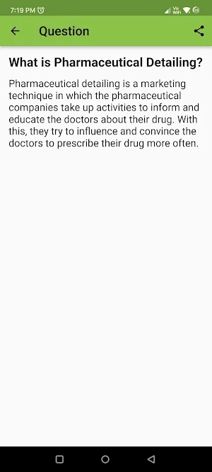 Medical Rep Interview Question Screenshot 1
