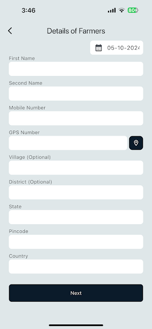 Spowdi Field App Screenshot 2