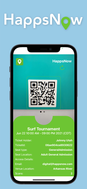 HappsNow Ticket Scanner Screenshot 0