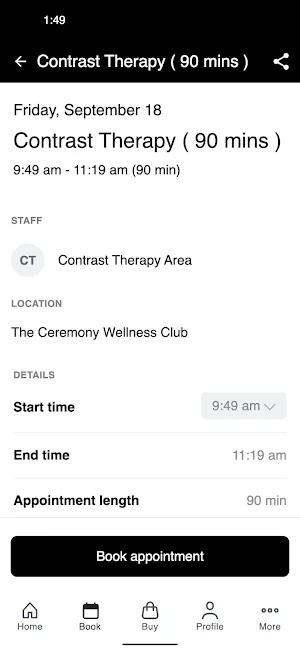The Ceremony Wellness Club Screenshot 2