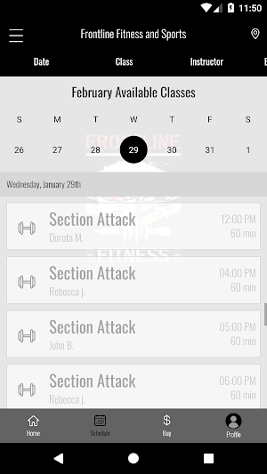 Frontline Fitness and Sports Screenshot 2