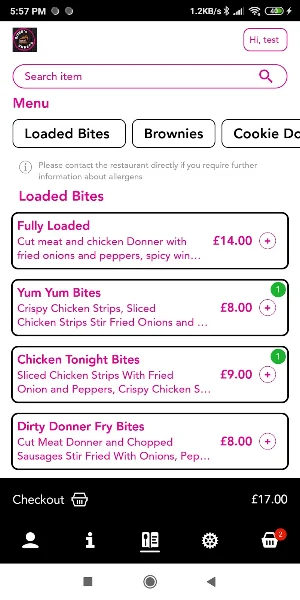 Bites N Shakes Screenshot 1