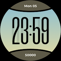 Big character watch face