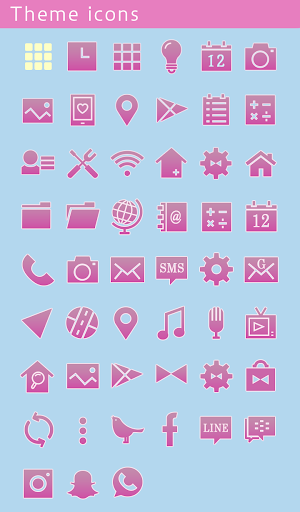 Cotton Candy Cloud Theme +HOME Screenshot 3