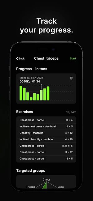 Fybers: Workout Diary Screenshot 3