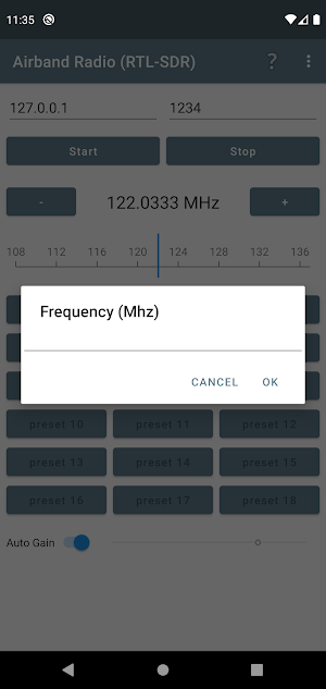 Airband Radio (RTL-SDR) Screenshot 1