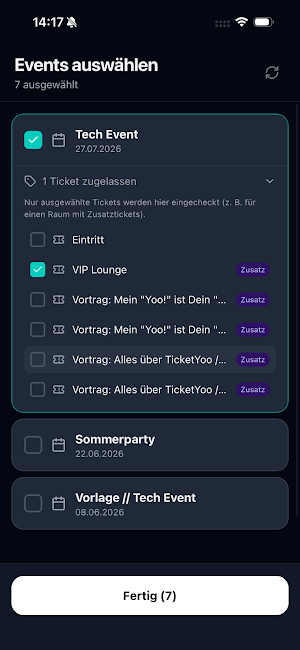 TicketYoo Checkin Screenshot 2