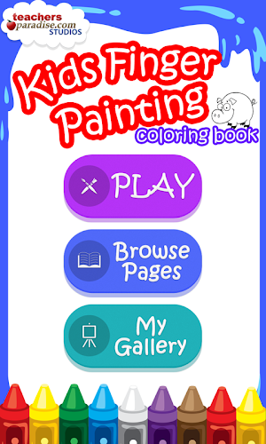 Kids Finger Painting Coloring Screenshot 0