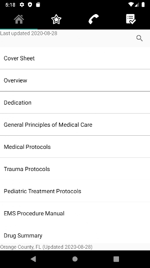 Orange County EMS Protocols Screenshot 1