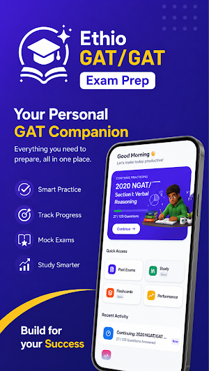 Ethio GAT/NGAT Exam Prep Screenshot 0