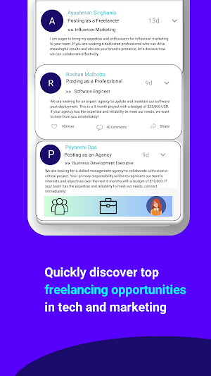 Briefsea: Quick Hiring Network Screenshot 2