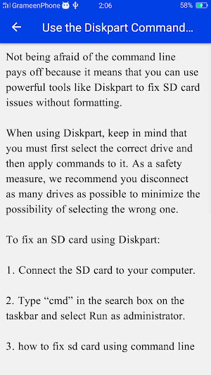 Damaged SD Card Repair Guide Screenshot 3