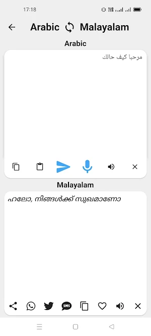 Arabic To Malayalam Translator Screenshot 1