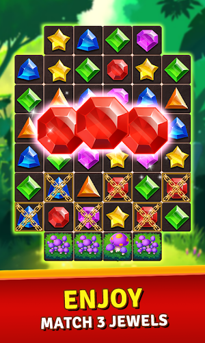 Jewels Jungle Treasure : Match 3  Puzzle Screenshot 0