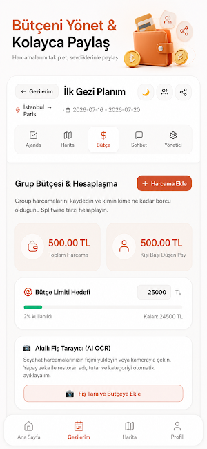 Wayfarer - Gezi Planla Screenshot 1