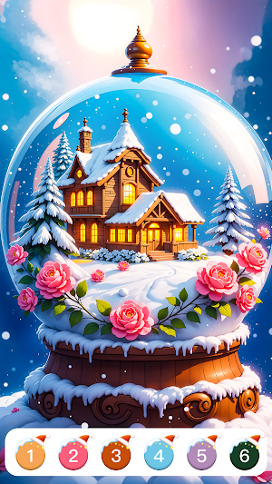 Christmas Color by Numbers Screenshot 2