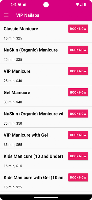 VIP Nailspa Screenshot 2