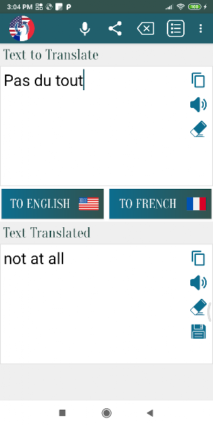 French English Translator Screenshot 3