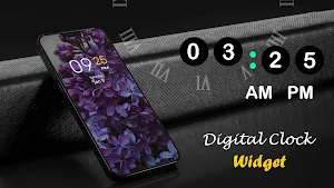 Clock Widget - Digital Clock Screenshot 1