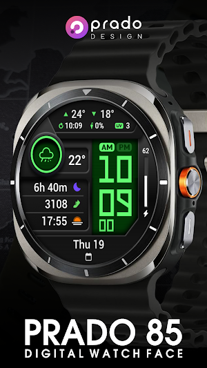 PRADO 85 Digital Watch Face Screenshot 1