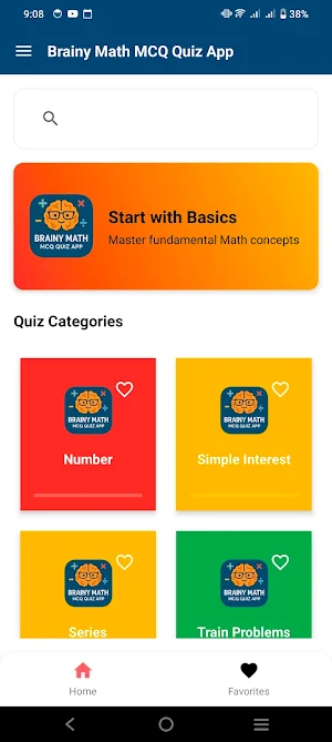 Brainy Math MCQ Quiz App Screenshot 1