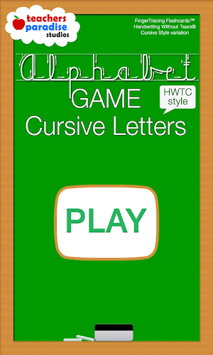 Cursive Alphabet Handwriting Game - HWTC Screenshot 0