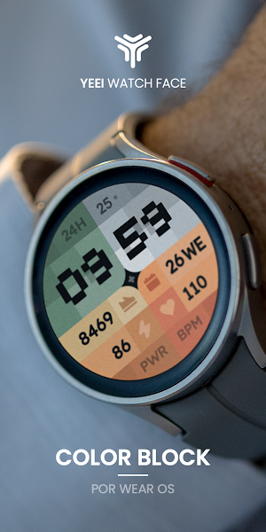Color block Watch Face Screenshot 3