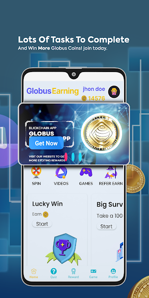 Globus Earning App Screenshot 3