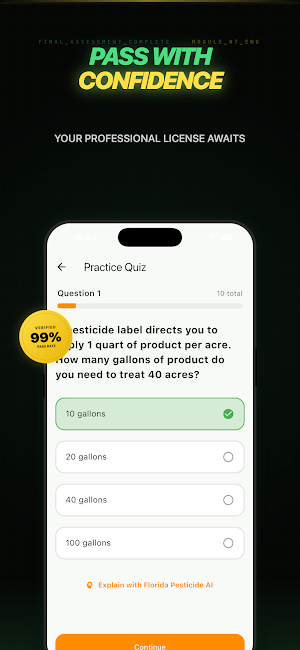 FL Pesticide Applicator Exam Screenshot 3