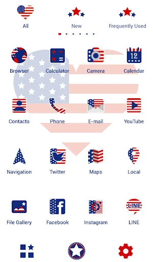 USA Flag Heart Wallpaper Screenshot 2