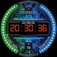 Digital watch face D28