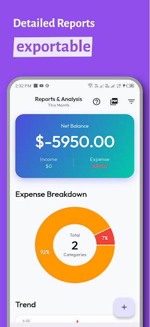 Smart Expense Tracker & Budget Screenshot 3
