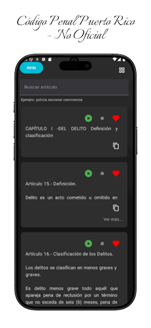 Código Penal de Puerto Rico Screenshot 2