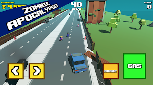 Crazy Road: Cars vs Zombies Screenshot 1