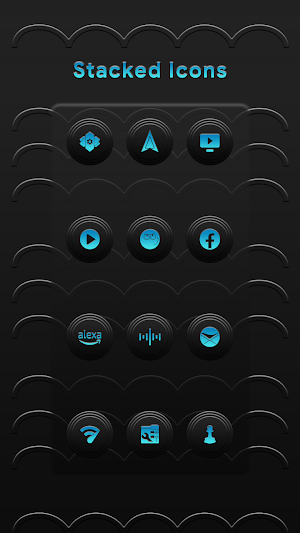 Stacked Blue Icons Screenshot 3
