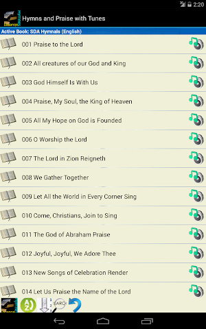 Hymns and Praise with Tunes Screenshot 1