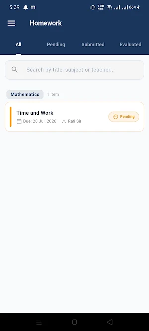 DARS School Parent App Screenshot 1