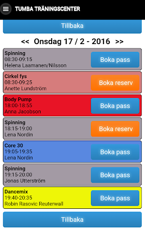 Tumba Träningscenter Screenshot 1