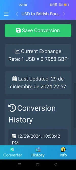 USD to British Pound - Conver Screenshot 3