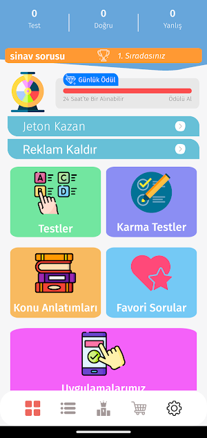 4. Sınıf Tüm Dersler Test Çöz screenshot 1