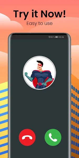Superhero Man Video Call Screenshot 3