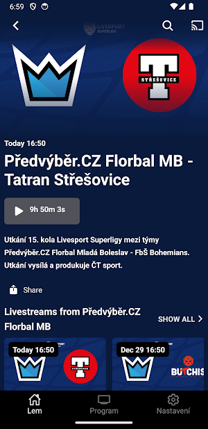 Český florbal TV Screenshot 3