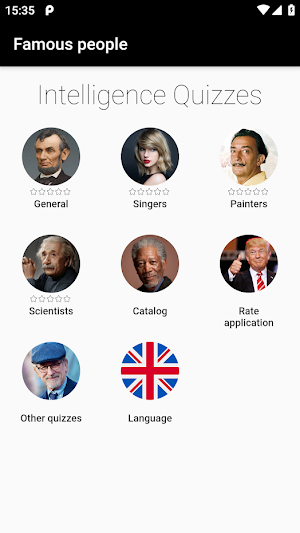 Famous People - Photo Quiz Screenshot 0