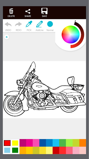 Motor Harley Coloring Book Screenshot 0