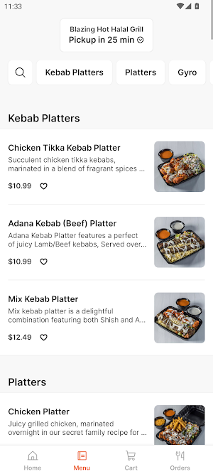 Blazing Hot Halal Grill Screenshot 1