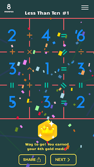 Equate 8: A Math Puzzle Game Screenshot 3